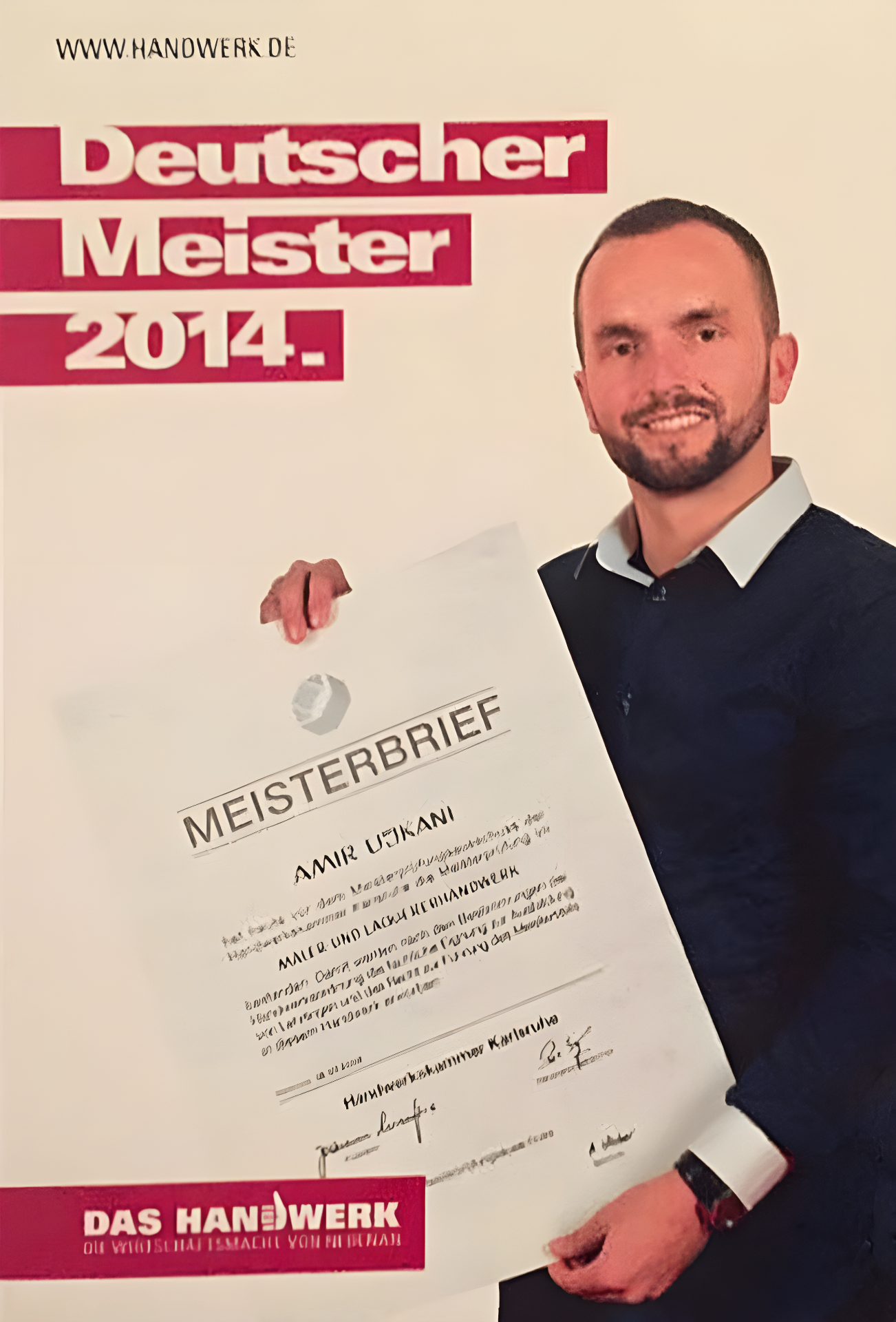 Amir Ujkani – Deutscher Meister 2014 mit Meisterbrief