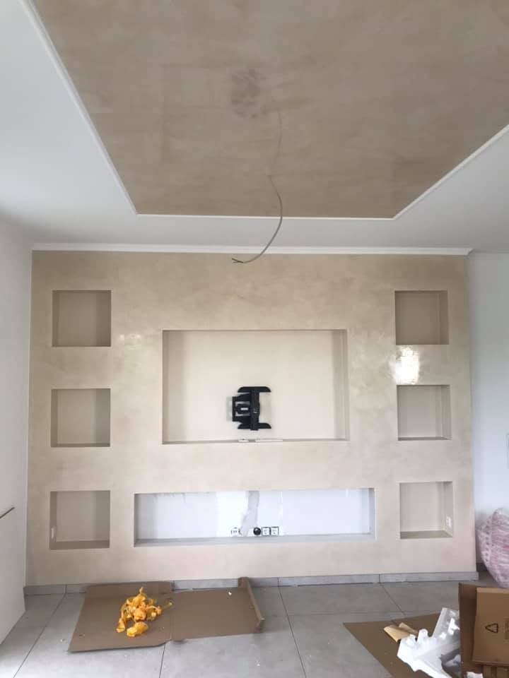 Kalkputz in Sand-Beige